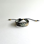 限定STARDUST ビーズ織りブレス（Black/Mint)