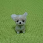 チワワ クリーム パピー羊毛フェルト