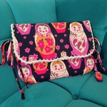 Rさまオーダー品・マトリョーシカちゃんのクラッチバッグ
