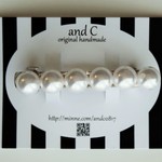 〈NewOpen記念〉真っ白なパールのバレッタ