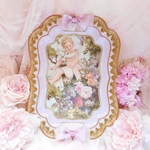 🌹Rococo調🌹design tray・Decoupage【Angel】送料無料