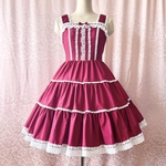 ♪即納 ローズレースティアードJSK ヘッドドレスセット