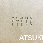 消しゴムはんこ。ミシンの縫い目
