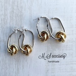 triple ring＊フープピアス