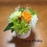 母の日☆癒しナチュラルアレンジ mini②クリアケース入り