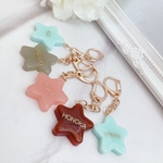 名入れ・文字入れ◎ 星型　レジンチャーム　キーホルダー　キーリング　バッグチャーム　キッズ　男の子　プレゼントにも◎