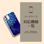 （for iPhone）スマホハードケース＜対応機種一覧＞