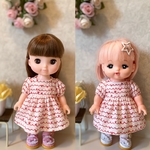 ワンピース（パフスリーブ）　リボン