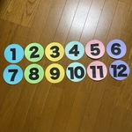 壁面飾り　【数字】1〜12  保育教材