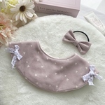 ハートのレースリボンスタイ