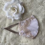 『レース再入荷』繊細な刺繍のレースマスク＊万能カラー＊クレンゼ＊抗菌加工マスク＊コンフォートクール