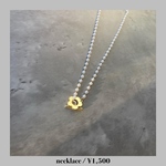 Flower パールチェーンネックレス