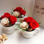 母の日　赤いカーネーション　ミニカップ　