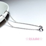 【Silver925チェーン】40cmネックレス　1.7mm幅　ロングロロチェーン　ハンドメイド素材