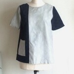 着物リメイク 麻の葉模様トップス