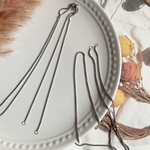 【2個】ステンレス製　ベネチアンチェーン　スライドネックレス01