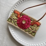 インド刺繍リボンのポニーフック
