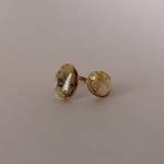 ◎天然石◎再販◎ルチルクォーツの2粒リング＊GD7
