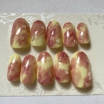 桃ネイル ネイルチップ