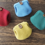 【全部で18色】ほっこりニットのころんと手編みポーチmini