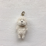 動物キーホルダー　モコモコビションフリーゼ