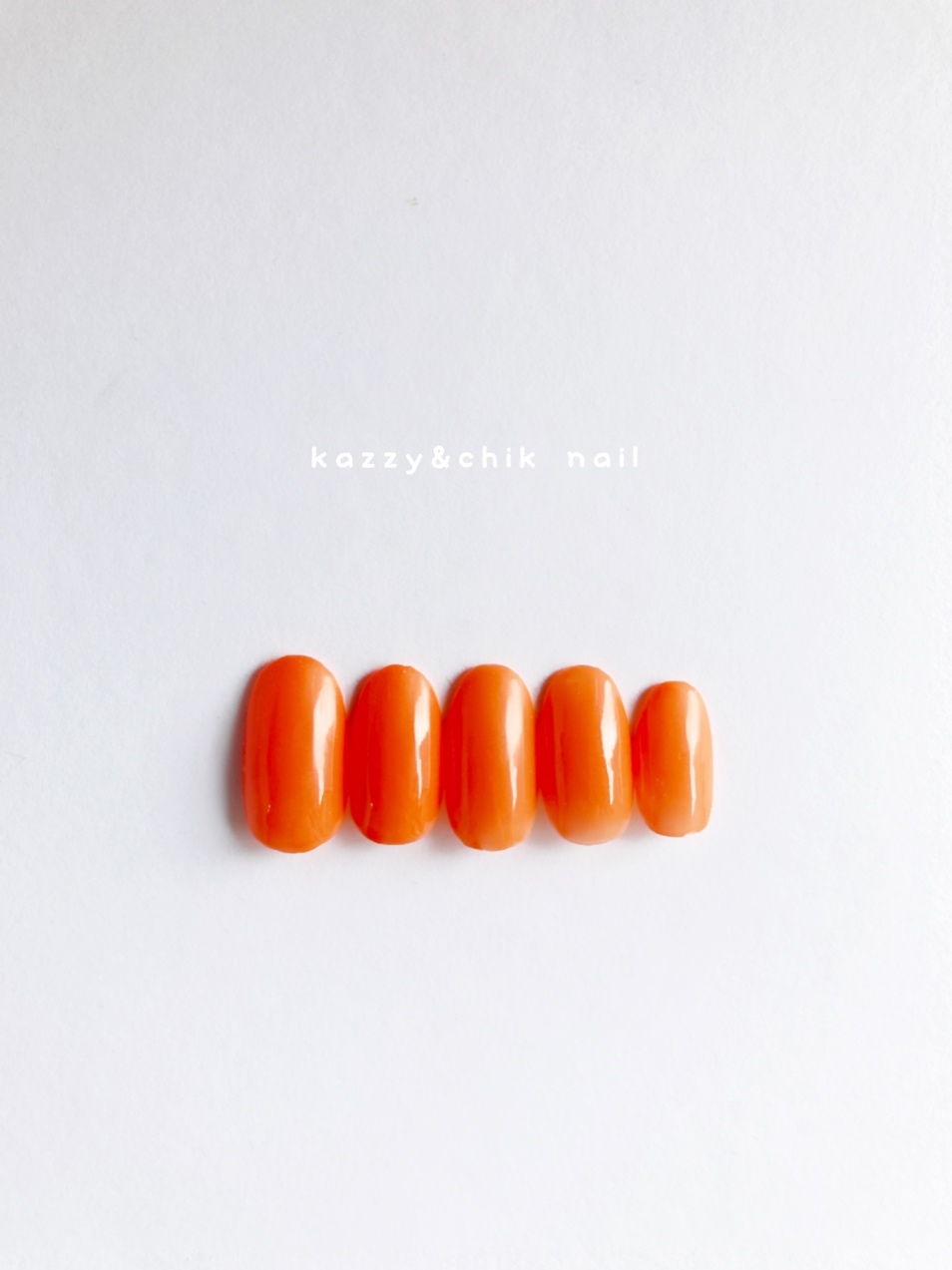 ネイルチップ オーダーメイド 〜単色 No.68〜 - kazzy&chik nail