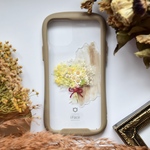【インナーシート】『マーガレット』 全機種対応　ミニブーケ スワッグ　ドライフラワー スマホケース　花　押し花
