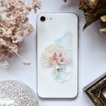 【選べるシートカラー】 『桜の木の下のロマンス』全機種対応  ミニブーケ スマホケース　インナーシート　花　絵画　押し花