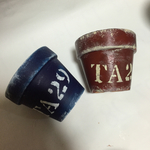 リメイク鉢   TA29  紺色