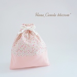 【°˖✧新作✧˖°】 『 Pastel × flower ～ベビーピンク～ 』 ＊ 給食袋 ＊ 入園グッズ 入学グッズ  ＊ 女の子