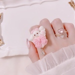 しゅがうさリボンビスケットリング🎀
