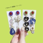 刺繍シリーズピアス【右】2way | melancholily