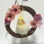 ※専用ページです※ひなのん様ご依頼、オカメインコちゃんのリース♪