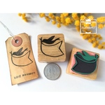ゴム版はんこ*鳥さんメッセージスタンプ【再販×3】