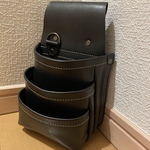 国産ヌメ革使用　販売スタッフ用腰袋　ツールポーチ　ベルトポーチ　