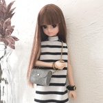 ボーダーワンピース　ドール服　リカちゃん　
