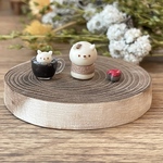 限定【ミニチュア】まるポメチョコクリームサンドセット♪［ピアスorイヤリングorチャーム加工希望］