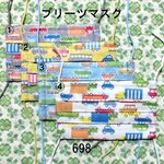 【オーダー】プリーツマスク 色・サイズ選択 くるま ノーズフィッター入り カラフルゴム 698