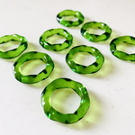Clear Green 28mm Distorted Circle Parts