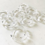 Clear 28mm Distorted Circle Parts
