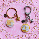 【名入れ】ネコちゃん🐈‍⬛キーホルダー⭐︎チャーム付き