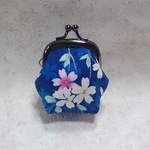 （390円シリーズ）和ｰ花柄のThank Youプックリがま口