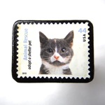 アメリカ｢猫」切手ブローチ 164 