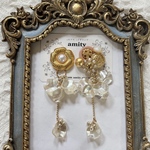 《2way》ヴィンテージボタンピアス・イヤリング