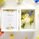 印字無料♡フレッシュローズのブーケBOX　　　　　お祝い　ギフト　プレゼント　結婚式　両親　贈呈　両親贈呈品　子育て感謝状　結婚祝い　開店祝い　新築祝い　引越し祝い　出産祝い　還暦祝い　記念日　誕生日