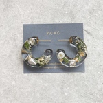botanical hoop ピアス