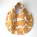 ぺったんこまるbag  フラワー　イエロー