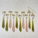 【あやせ様専用】💗リボンとスリムドロップのピアス