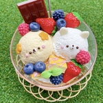 トイプー×チワワ🍓ベリーパフェメモ立て