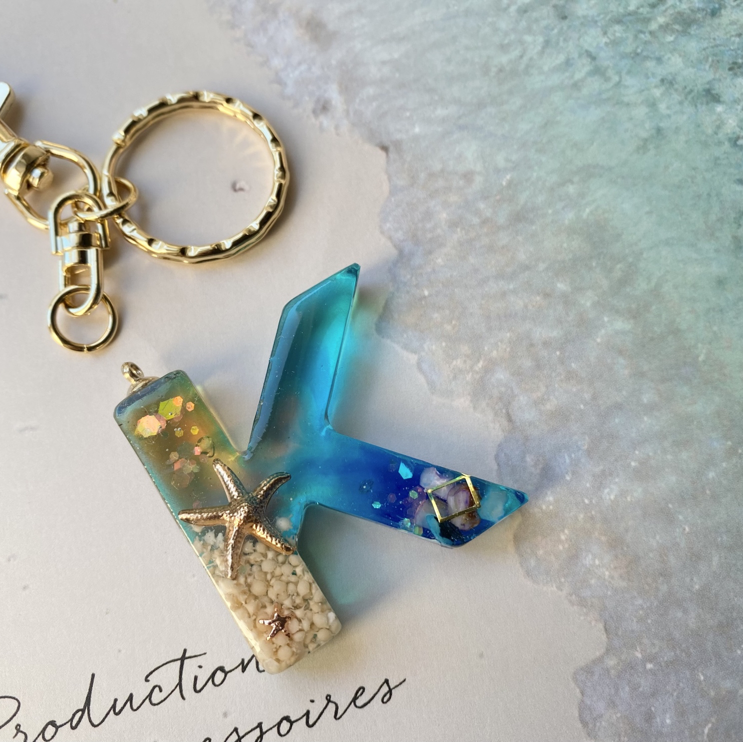 Kanko 海のイニシャルキーホルダー df058784263276fe019ba6e7e98810